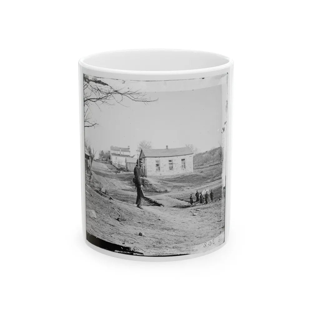 Centreville, Va. Stone Church (U.S. Civil War) White Coffee Mug-11oz-Go Mug Yourself