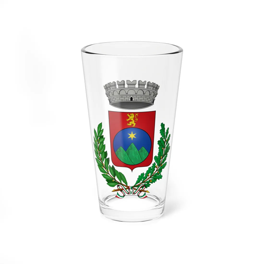 Cerchio Italia-Stemma (Italy) (Coat of Arms) Pint Glass 16oz 16oz - Go Mug Yourself