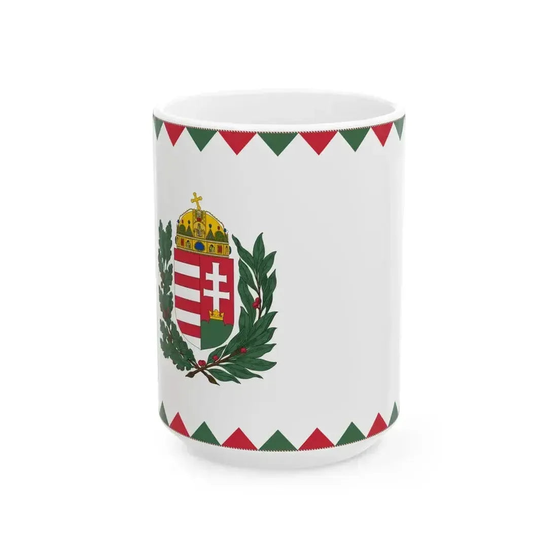 Ceremonial Ensign of Hungary 1991 proposal (Hungary) White Coffee Mug 15oz - Go Mug Yourself
