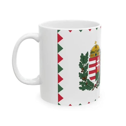Ceremonial Ensign of Hungary 1991 proposal (Hungary) White Coffee Mug - Go Mug Yourself