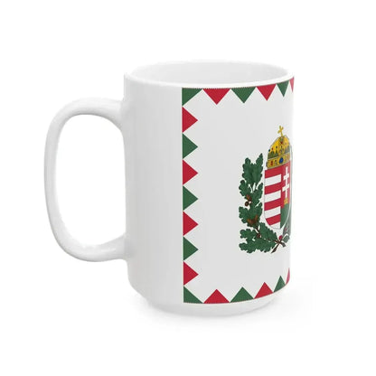Ceremonial Ensign of Hungary 1991 proposal (Hungary) White Coffee Mug - Go Mug Yourself
