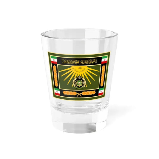 Ceremonial flag of the Islamic Republic of Iran Army (Iran) Shot Glass 1.5oz 1.5oz - Go Mug Yourself