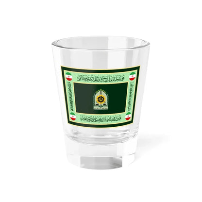 Ceremonial flag of the Law Enforcement Force of the Islamic Republic of Iran (Iran) Shot Glass 1.5oz 1.5oz - Go Mug Yourself