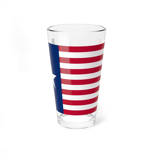 Ceremonial flag of the Texas Navy Association (United States) Pint Glass 16oz 16oz - Go Mug Yourself