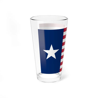 Ceremonial flag of the Texas Navy Association (United States) Pint Glass 16oz - Go Mug Yourself