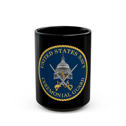 Ceremonial Guard (U.S. Navy) Black Coffee Mug-15oz-Go Mug Yourself