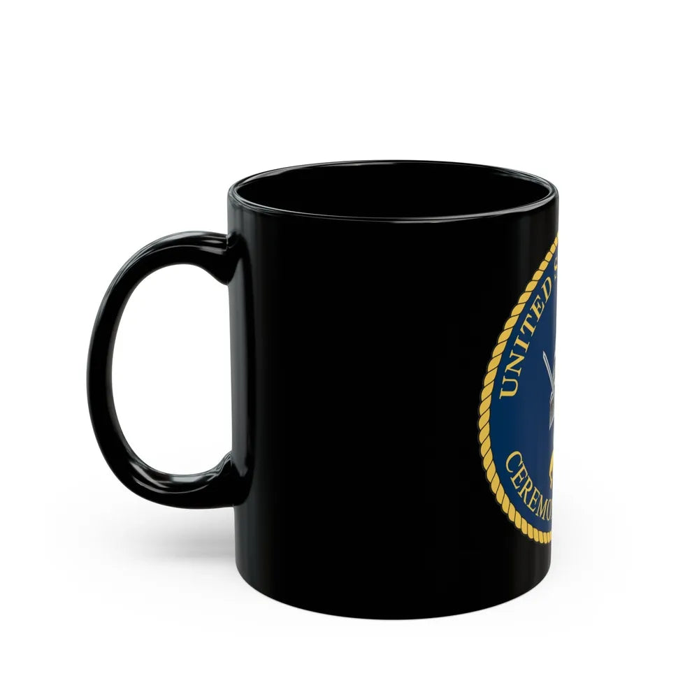 Ceremonial Guard (U.S. Navy) Black Coffee Mug-Go Mug Yourself