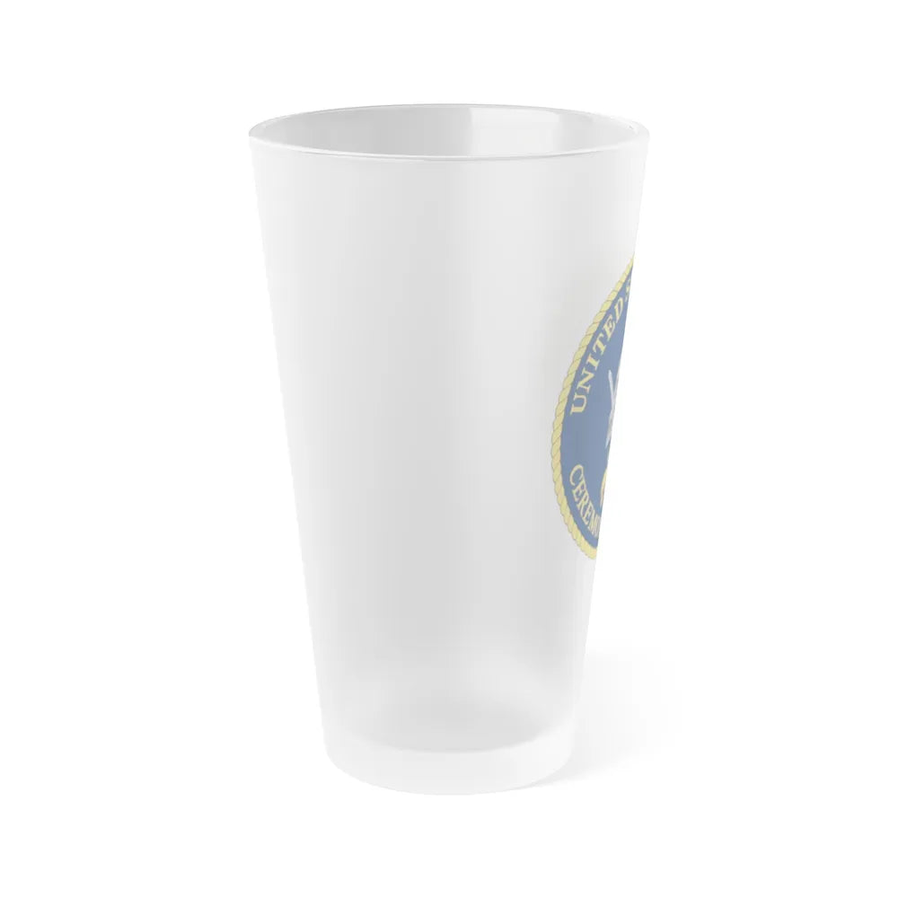 Ceremonial Guard (U.S. Navy) Frosted Pint Glass 16oz-Go Mug Yourself