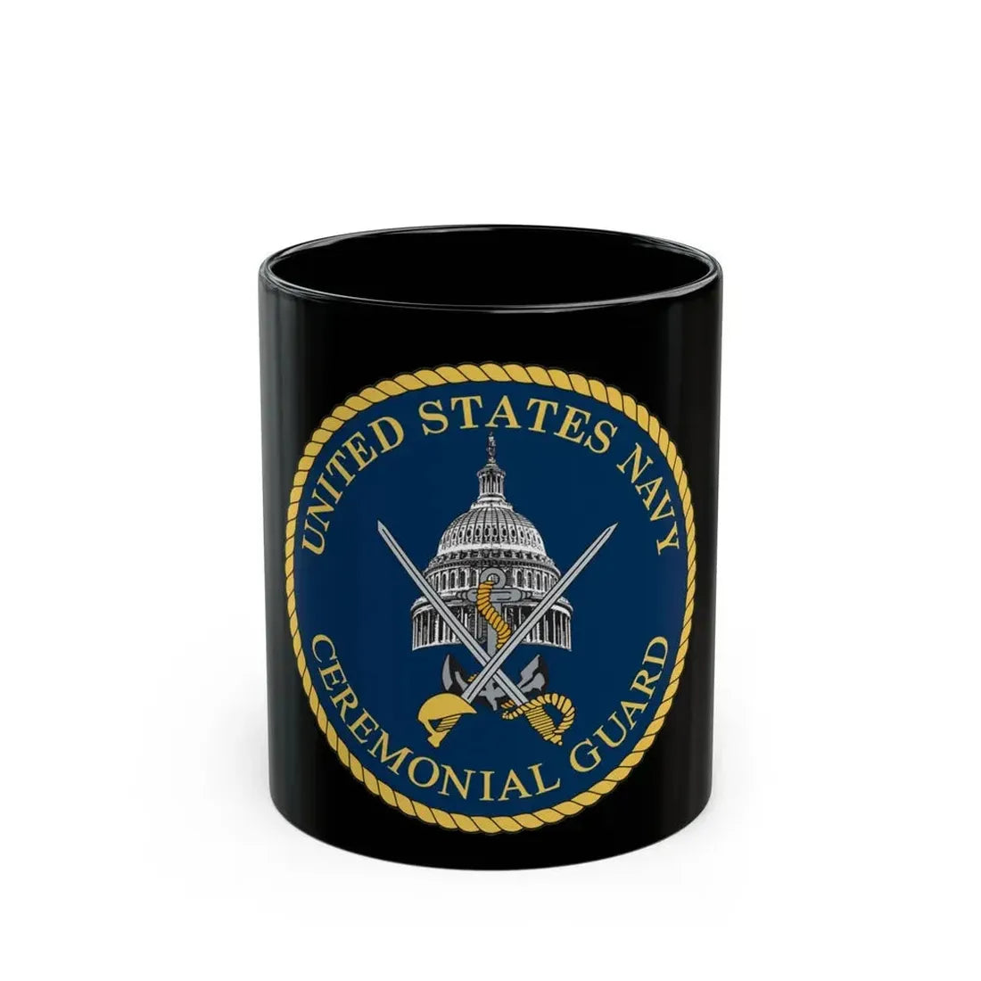 Ceremonial Guard (U.S. Navy) Black Coffee Mug 11oz - Go Mug Yourself
