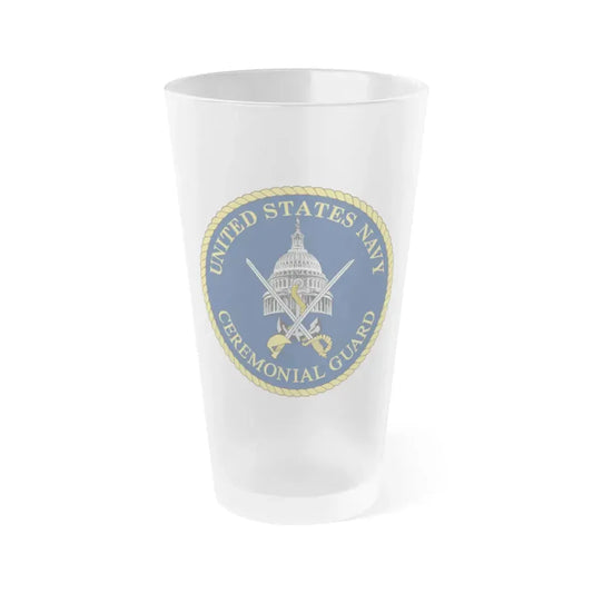 Ceremonial Guard (U.S. Navy) Frosted Pint Glass 16oz Default Title - Go Mug Yourself