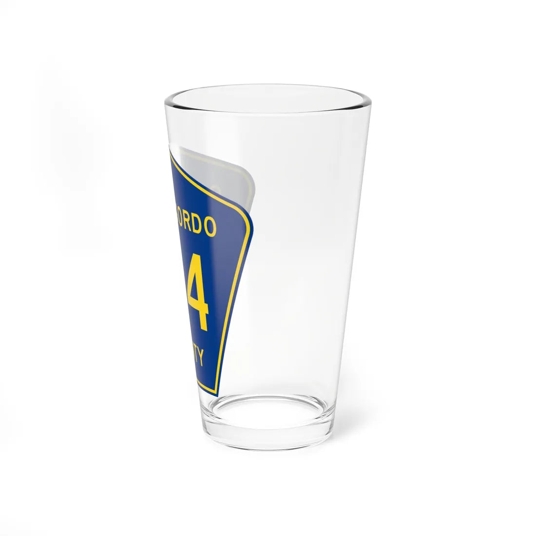 Cerro Gordo County Route S14 IA (Iowa) (Road Sign) Pint Glass 16oz - Go Mug Yourself