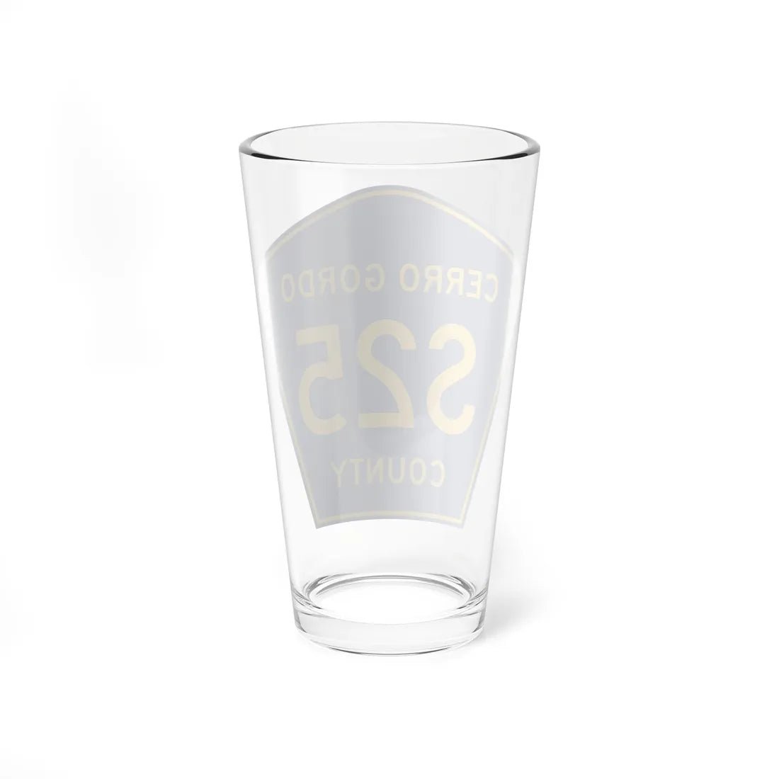 Cerro Gordo County Route S25 IA (Iowa) (Road Sign) Pint Glass 16oz - Go Mug Yourself