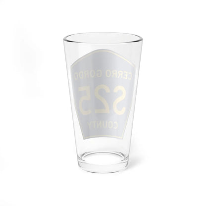 Cerro Gordo County Route S25 IA (Iowa) (Road Sign) Pint Glass 16oz - Go Mug Yourself