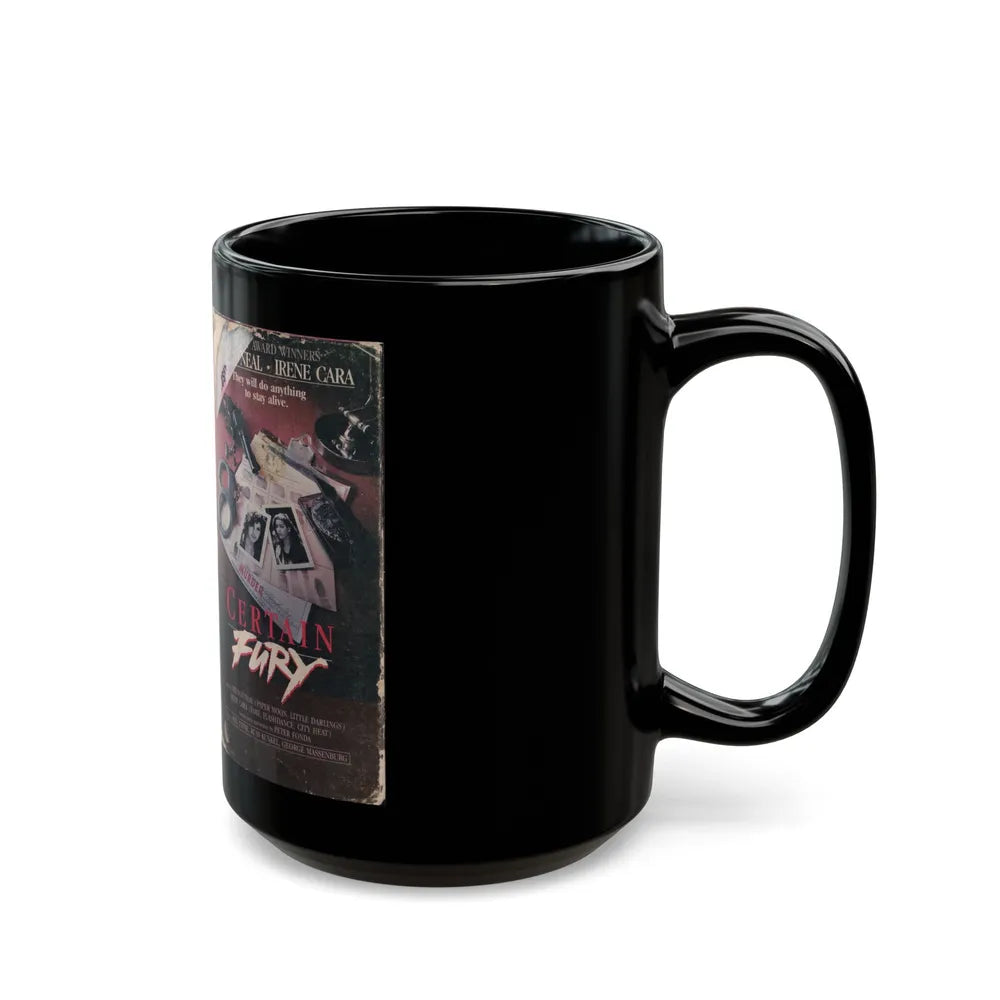 CERTAIN FURY (VHS COVER) - Black Coffee Mug-Go Mug Yourself