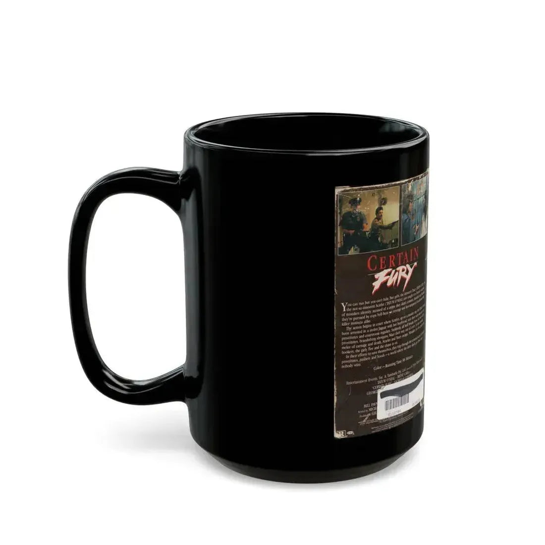CERTAIN FURY (VHS COVER) - Black Coffee Mug - Go Mug Yourself
