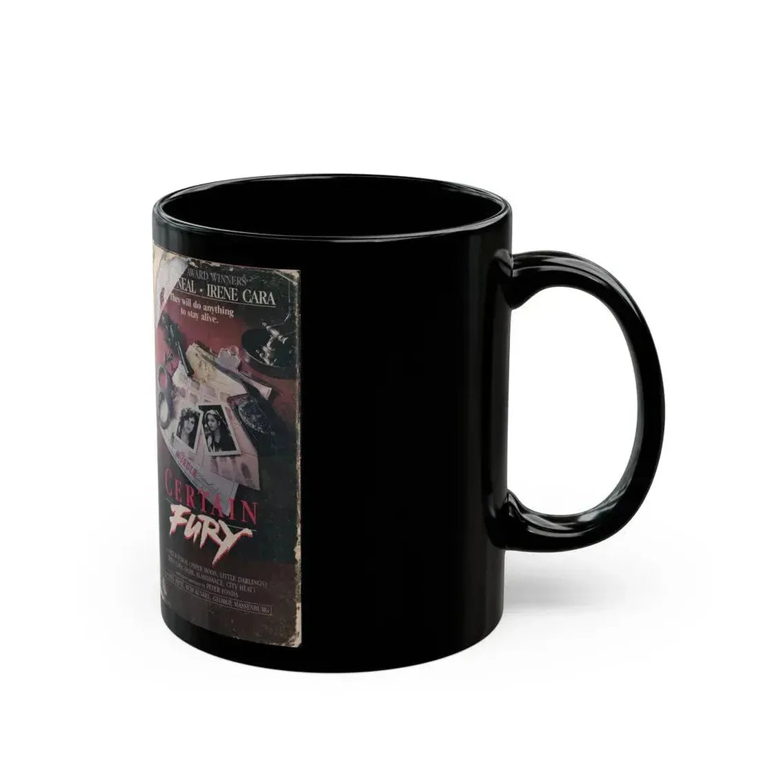 CERTAIN FURY (VHS COVER) - Black Coffee Mug - Go Mug Yourself