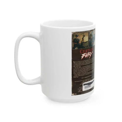 CERTAIN FURY (VHS COVER) - White Coffee Mug - Go Mug Yourself
