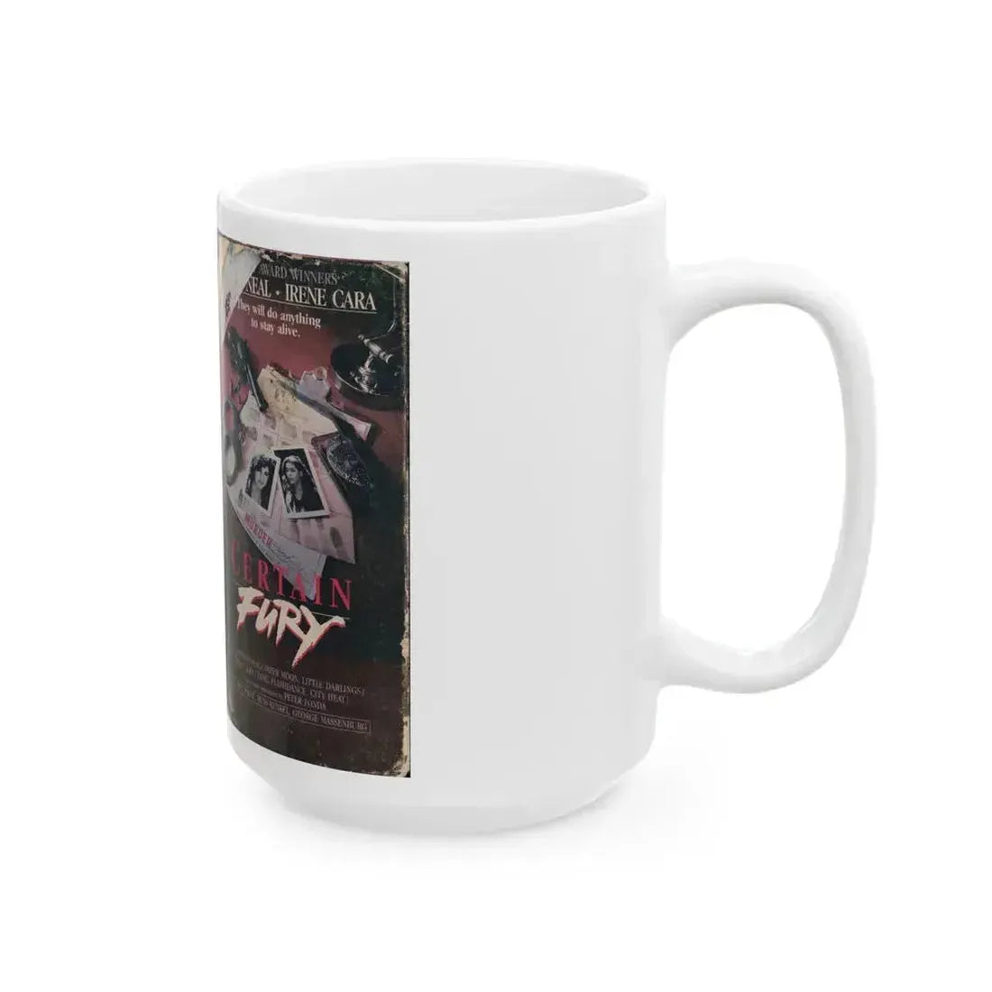 CERTAIN FURY (VHS COVER) - White Coffee Mug - Go Mug Yourself