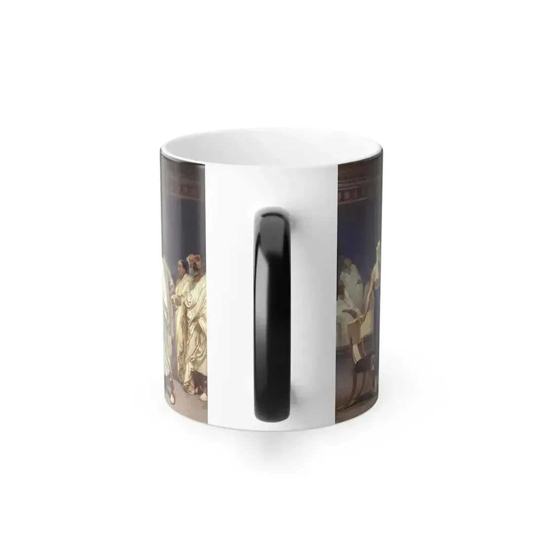 Cesare Maccari (1840-1919) Appio Claudio Cieco accompagnato dai senatori nella Curia - Fresco 1882-1888 -1 - Color Changing Mug 11oz - Go Mug Yourself