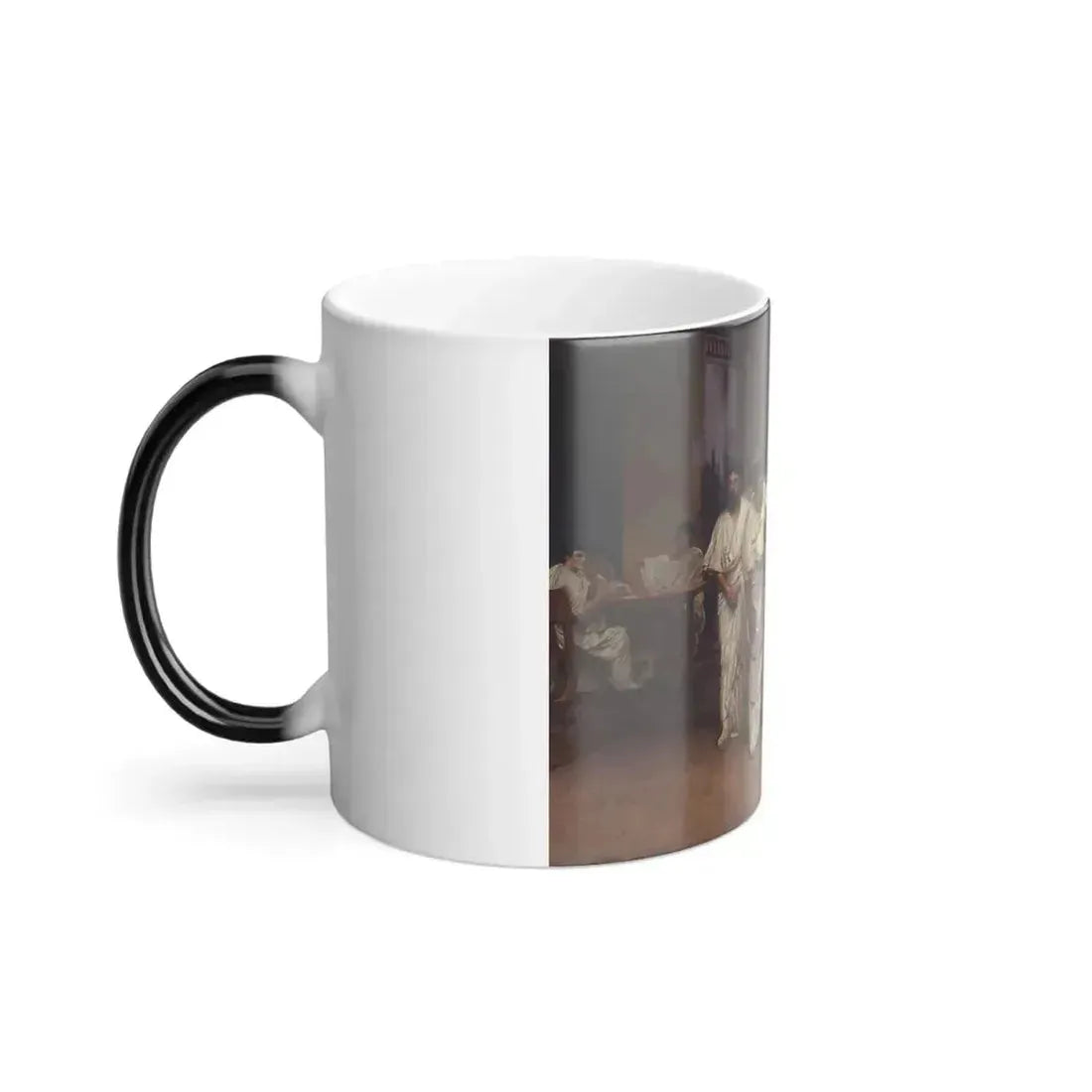 Cesare Maccari (1840-1919) Appio Claudio Cieco accompagnato dai senatori nella Curia - Fresco 1882-1888 -2 - Color Changing Mug 11oz - Go Mug Yourself