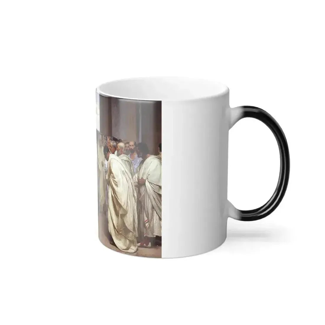 Cesare Maccari (1840-1919) Appio Claudio Cieco accompagnato dai senatori nella Curia - Fresco 1882-1888 -2 - Color Changing Mug 11oz - Go Mug Yourself