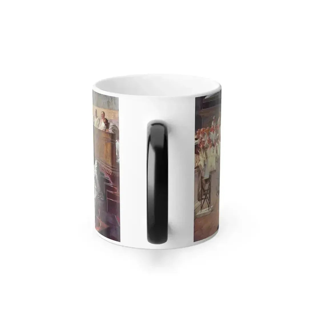 Cesare Maccari (1840-1919) Cicero Denounces Catiline - Fresco 1889 (detail) - Color Changing Mug 11oz - Go Mug Yourself