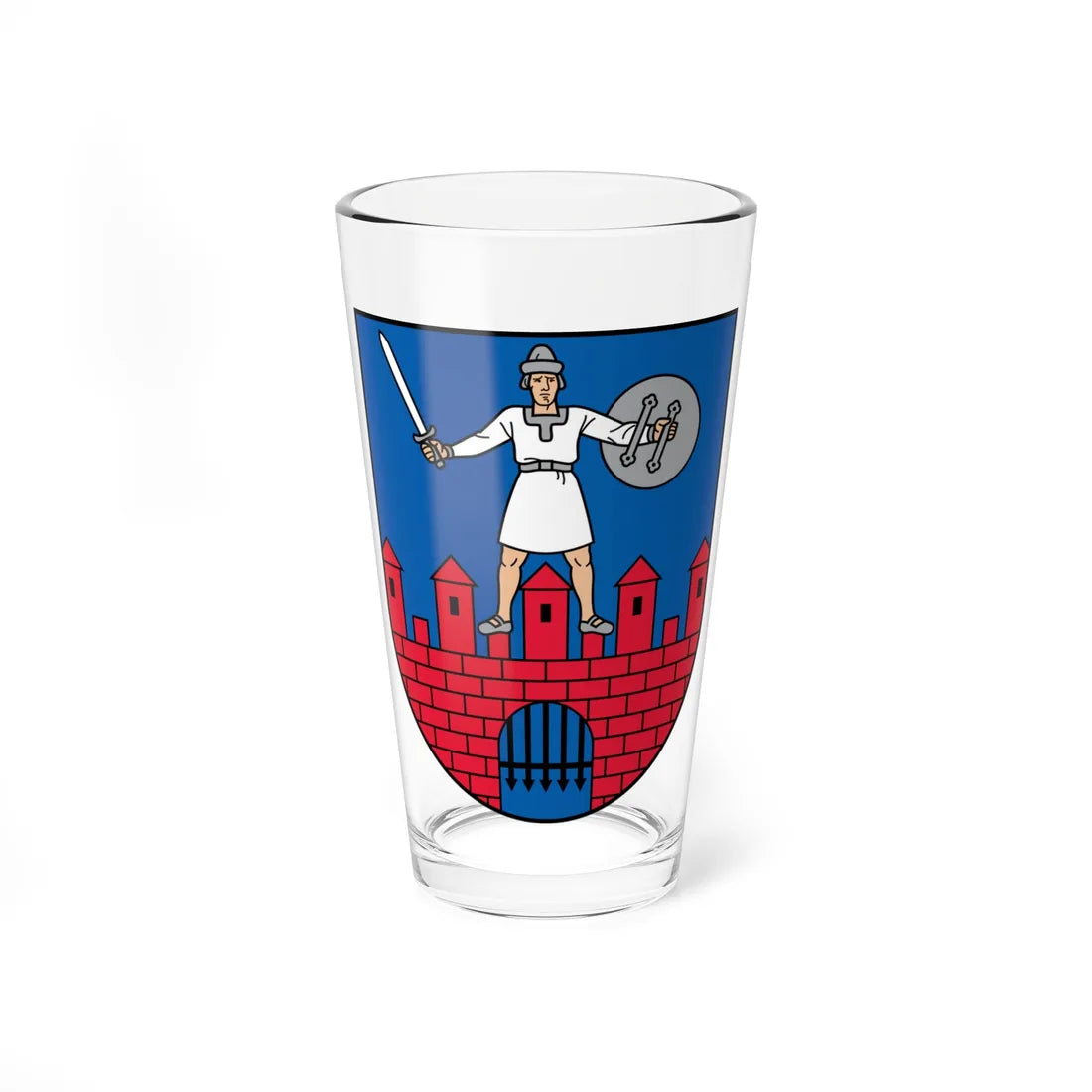 Cesis COA (Latvia) (Coat of Arms) Pint Glass 16oz 16oz - Go Mug Yourself