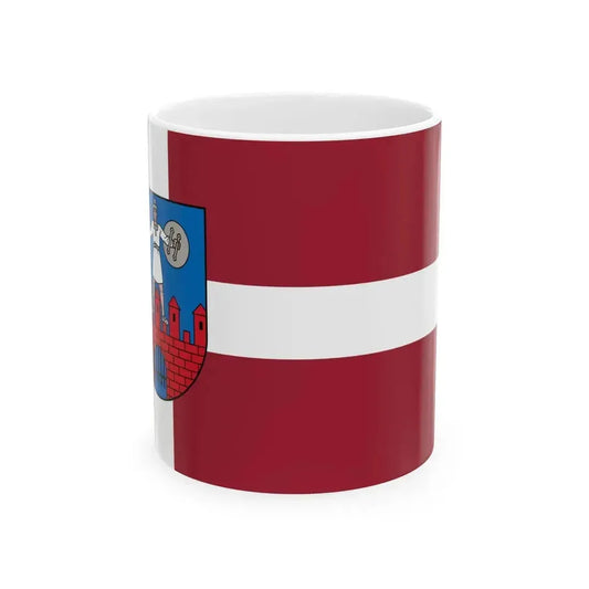 Cesis flag (Latvia) White Coffee Mug 11oz - Go Mug Yourself