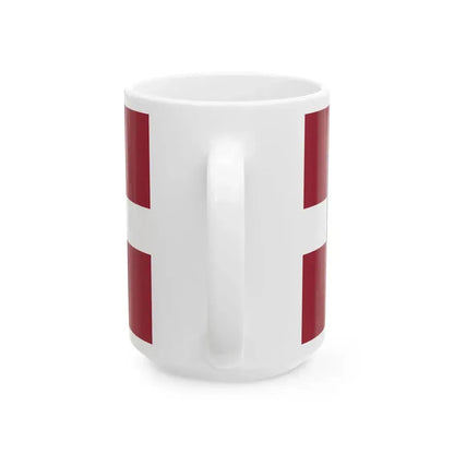 Cesis flag (Latvia) White Coffee Mug - Go Mug Yourself