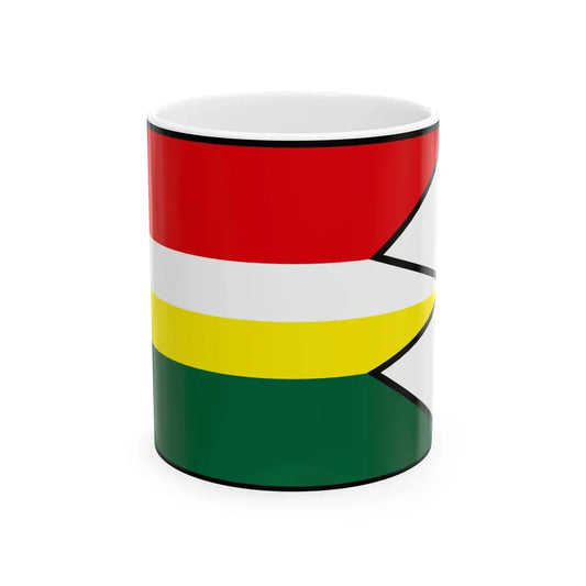 Cestice Kosice Okolie Flag (Slovakia) White Coffee Mug 11oz - Go Mug Yourself