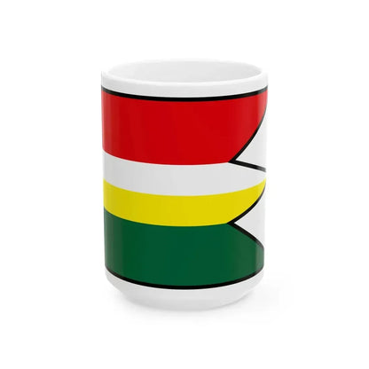 Cestice Kosice Okolie Flag (Slovakia) White Coffee Mug 15oz - Go Mug Yourself