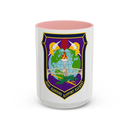 Joint Planning Support (U.S. Army) Accent Coffee Mug-15oz-Pink-Go Mug Yourself