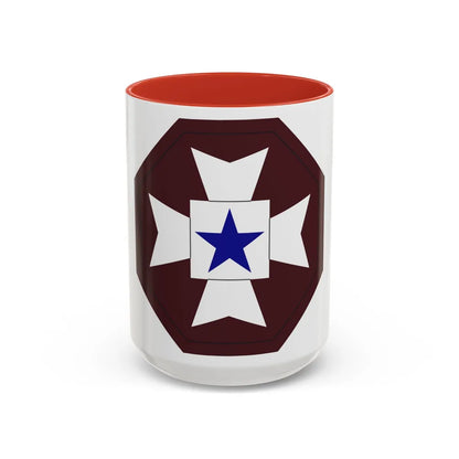 Medical Command Europe (U.S. Army) Accent Coffee Mug-15oz-Red-Go Mug Yourself