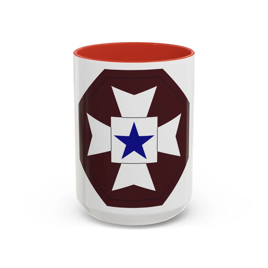 Medical Command Europe (U.S. Army) Accent Coffee Mug-15oz-Red-Go Mug Yourself