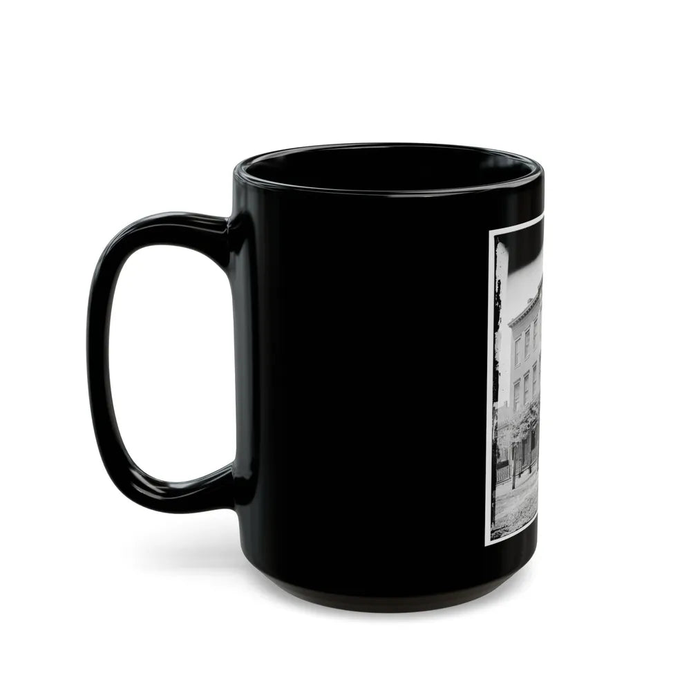 Richmond, Va. New York Newspaper Correspondents' Row (Between 4th And 5th Streets) (U.S. Civil War) Black Coffee Mug-Go Mug Yourself