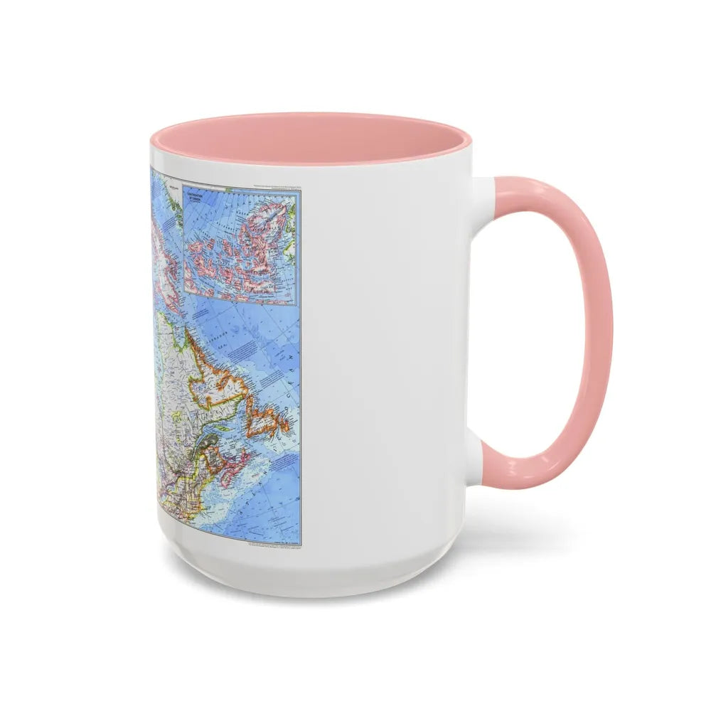 Canada (1972) (Map) Accent Coffee Mug-Go Mug Yourself