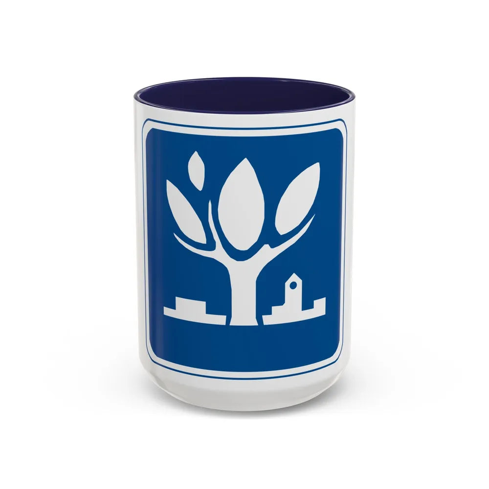 Seal of Naperville Illinois - Accent Coffee Mug-15oz-Navy-Go Mug Yourself