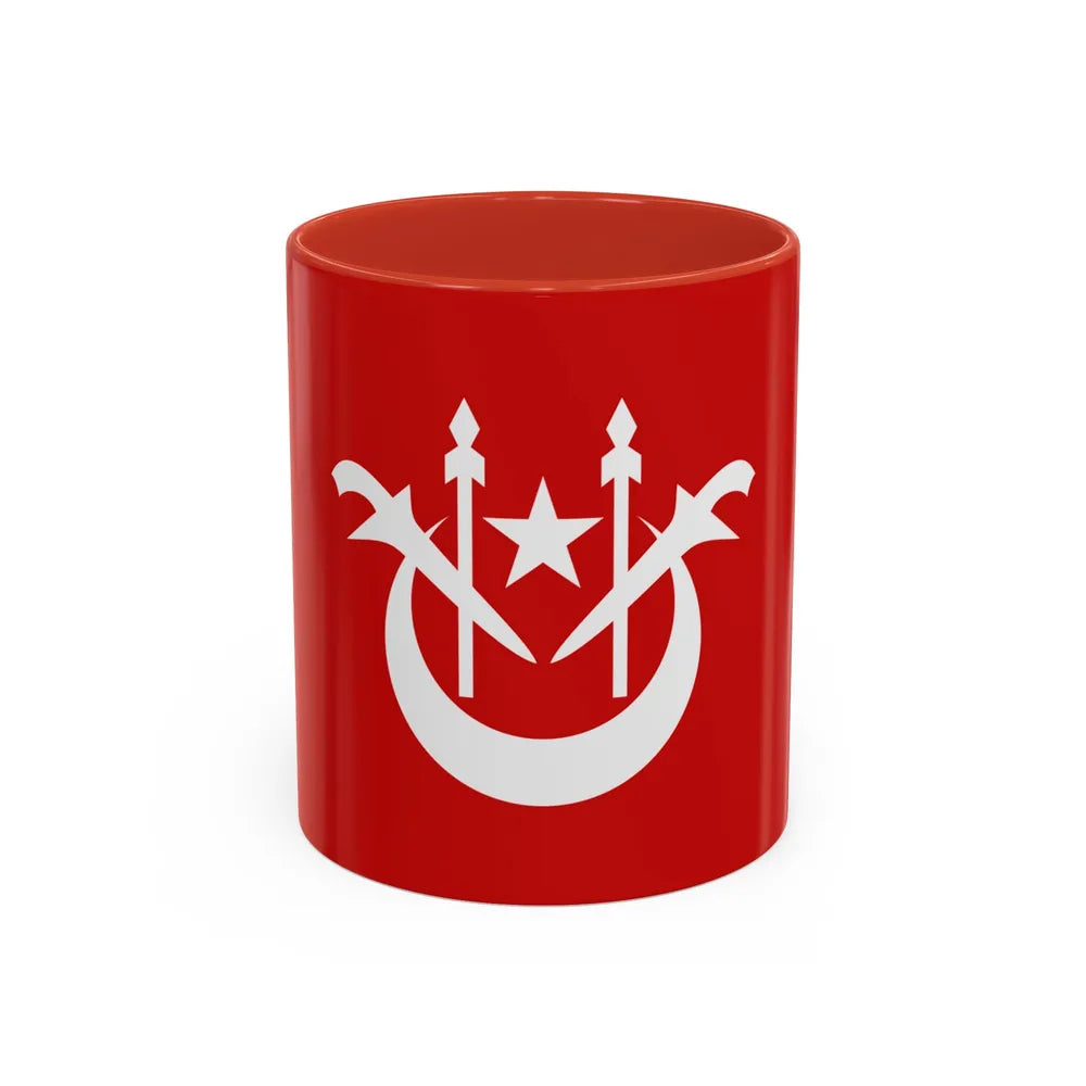 Flag of Kelantan Malaysia - Accent Coffee Mug-11oz-Red-Go Mug Yourself