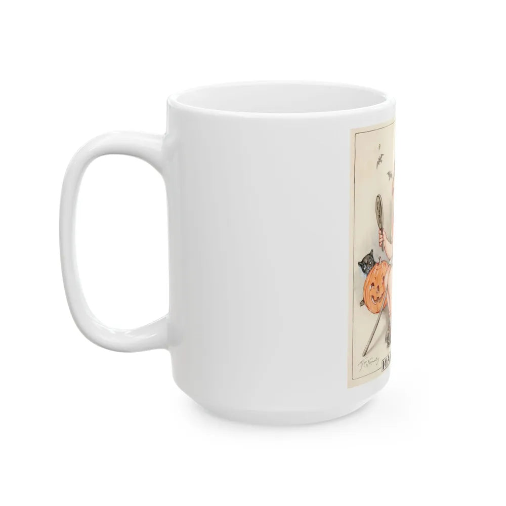 Halloween Spirits, Hearth and Home magazine cover - White Coffee Mug-Go Mug Yourself