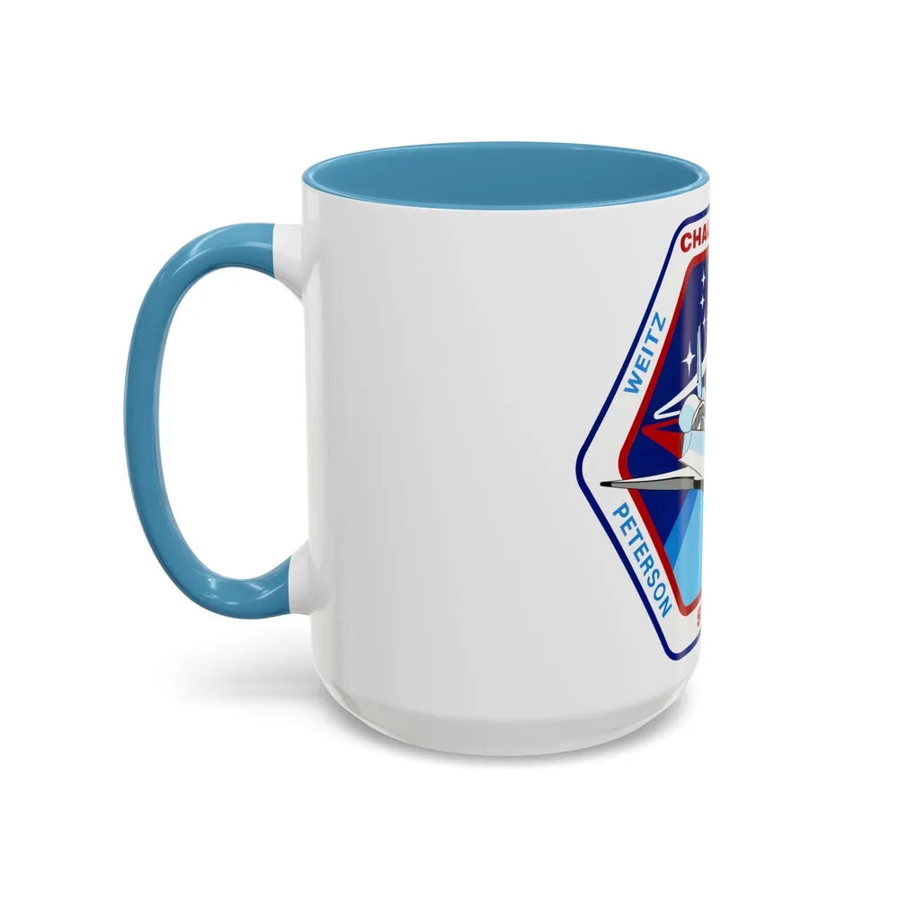 STS 6 (NASA) Accent Coffee Mug-Go Mug Yourself