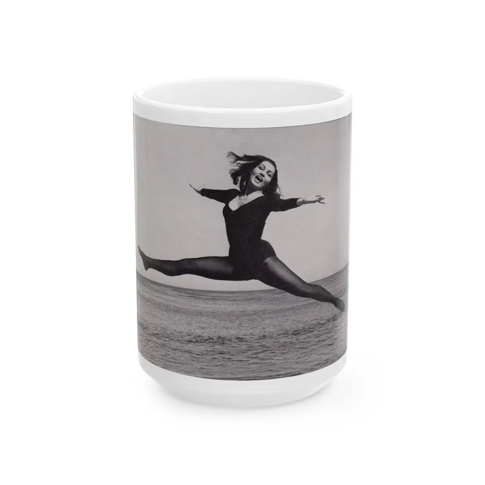 Julie Newmar #378 (Vintage Female Icon) White Coffee Mug-15oz-Go Mug Yourself