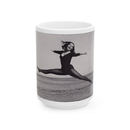 Julie Newmar #378 (Vintage Female Icon) White Coffee Mug-15oz-Go Mug Yourself