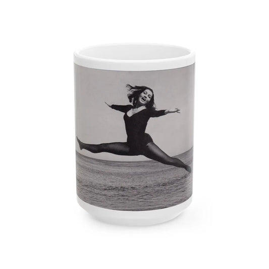 Julie Newmar #378 (Vintage Female Icon) White Coffee Mug-15oz-Go Mug Yourself