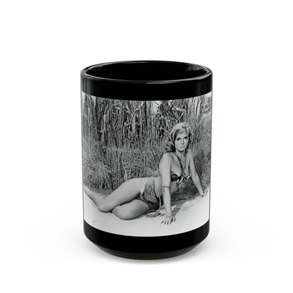 Julie Ege #184 (Vintage Female Icon) Black Coffee Mug-15oz-Go Mug Yourself