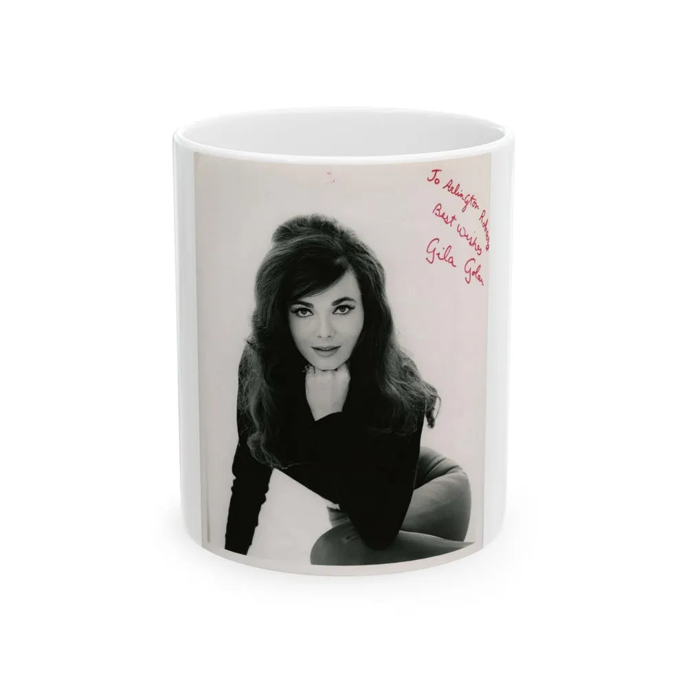 Gila Golan #11 (Vintage Female Icon) White Coffee Mug-11oz-Go Mug Yourself