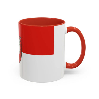 Flag of Burgenlandkreis Germany - Accent Coffee Mug-Go Mug Yourself