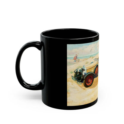 Buick Motors ad illustration - Black Coffee Mug-Go Mug Yourself