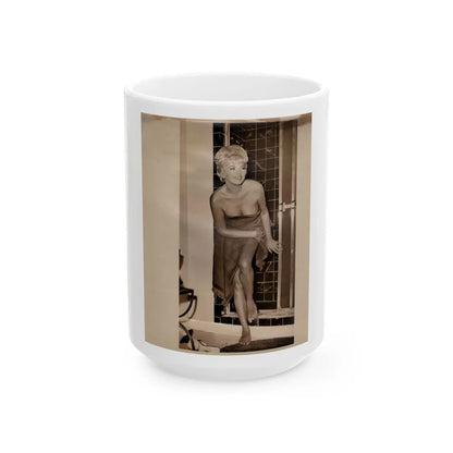 Barbara Nichols #397 (Vintage Female Icon) White Coffee Mug-15oz-Go Mug Yourself