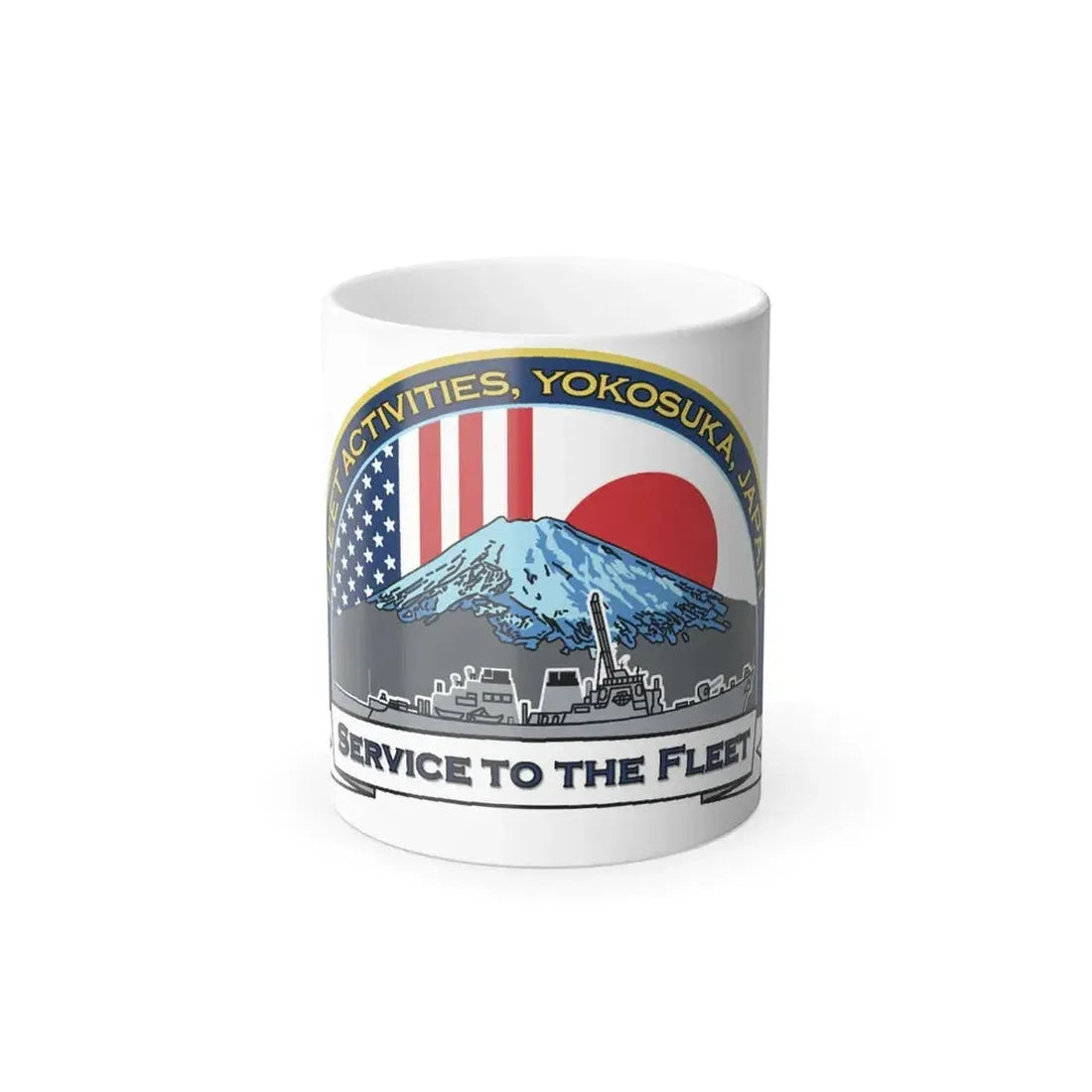 CFAY Fleet Activities Yokosuka Glass (U.S. Navy) Color Changing Mug 11oz Default Title 11oz - Go Mug Yourself