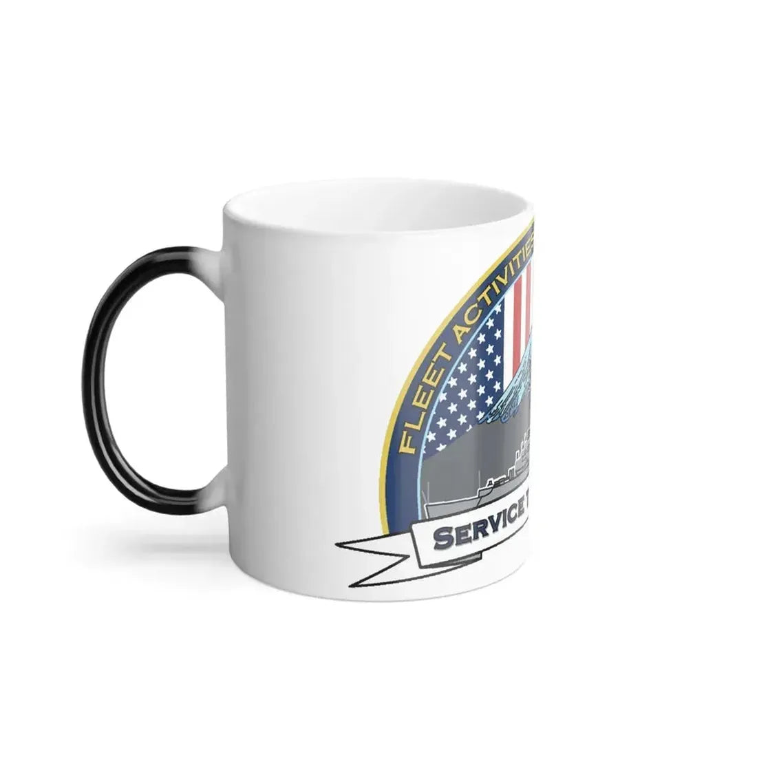 CFAY Fleet Activities Yokosuka Glass (U.S. Navy) Color Changing Mug 11oz - Go Mug Yourself